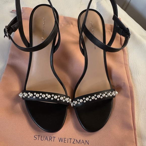 New Stuart Weitzman Dancer Demi Pearl Heels - Picture 2 of 5